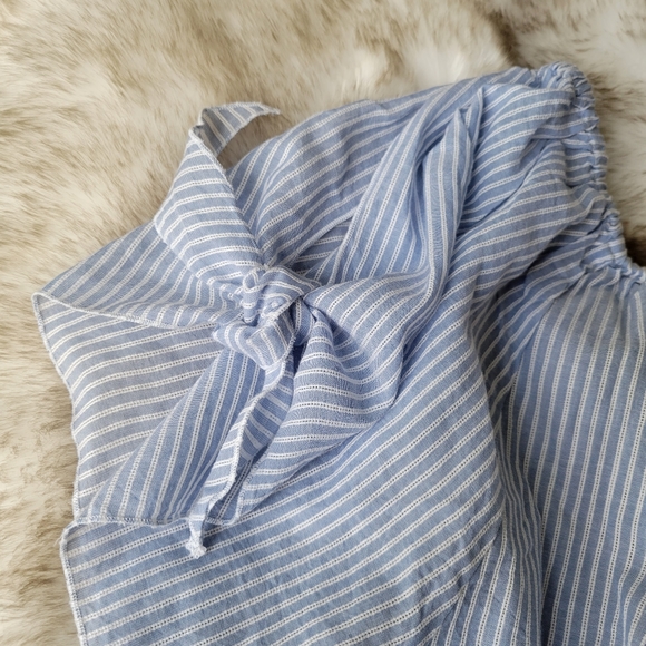 🔥🔥Onia Blue Bell French Stripe Colette Crop Top - Picture 6 of 13